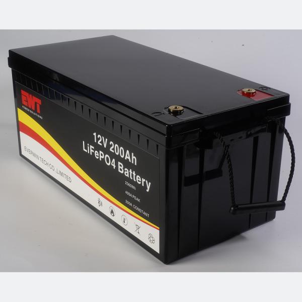 Caixa de bateria impermeável personalizada de 12V 200AH adequada para alimentação externa