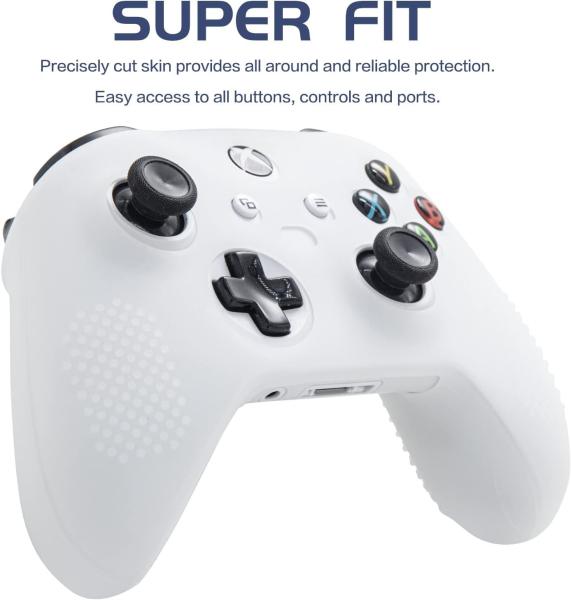 Anti-Slip Rubber Skin For Xbox Series X/S Controller Effortless Installation - Clear