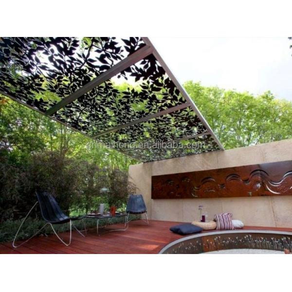 Classic Laser cut art stainless steel garden divider screen partition