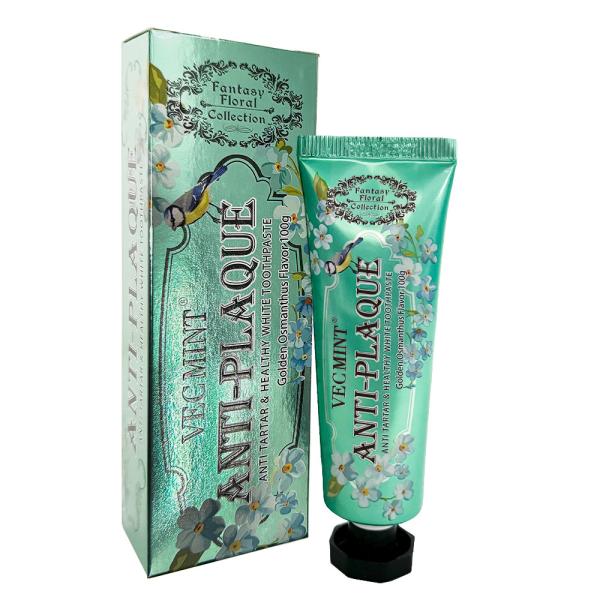Aloe Vera Whitening Toothpaste Silica Ingredients Complete Clean in 100g White Tube Box