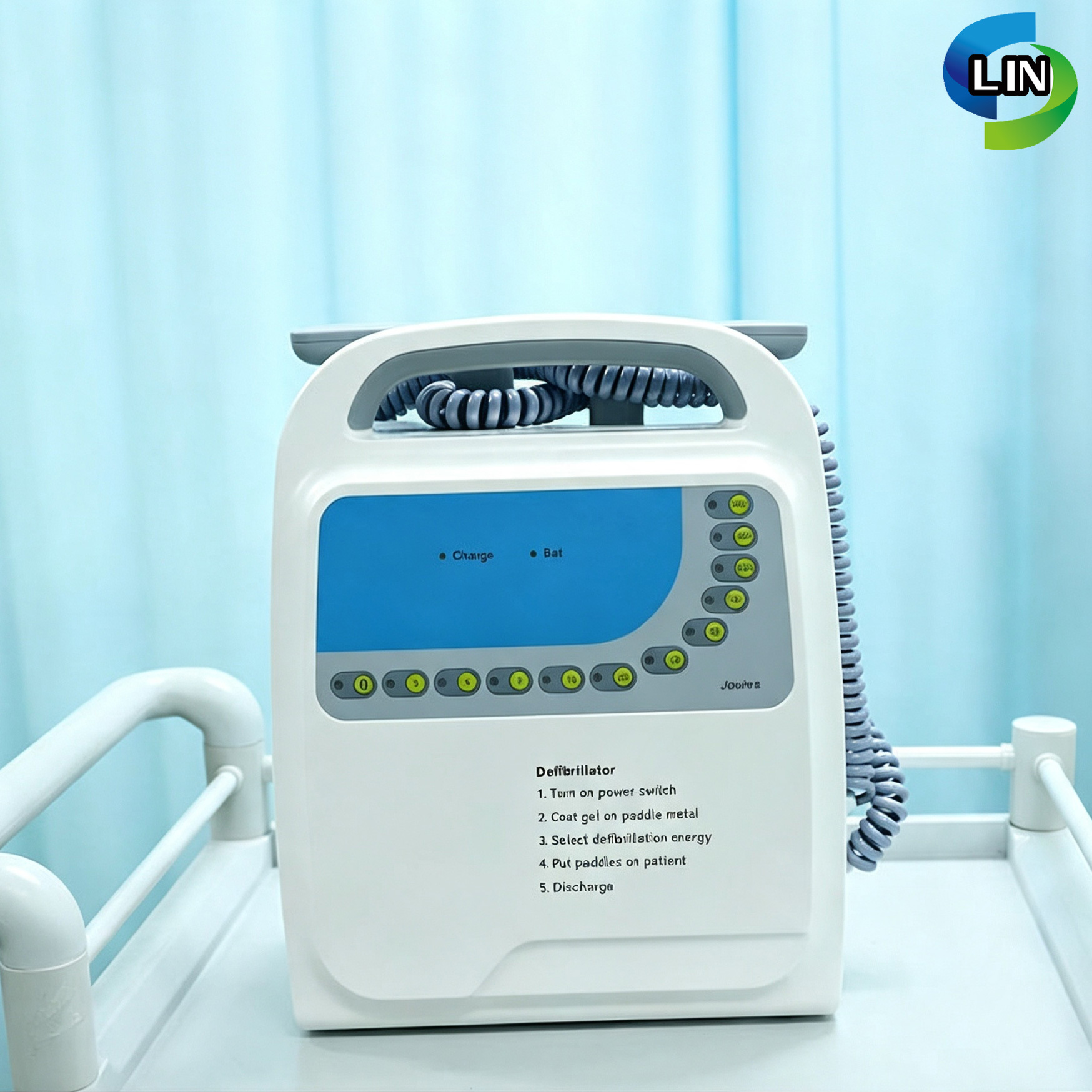 Portable Biphasic Monophasic Automatic External AED Defibrillator for Emergency Treatment CE Certified