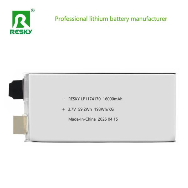 Rechargeable RC Lithium Polymer Battery 3.7V 16000mAh with 5C Discharge Rate for Drones and Boats