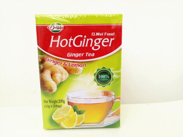 Sabor imediato saudável Ginger Tea do pó da bebida, o doce e o morno do limão