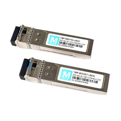 6G SFP BIDI 60km WDM LC Connector DDM Optical Transceiver 1270/1330nm Data Rate 6G Single Mode Fiber Transceiver Module