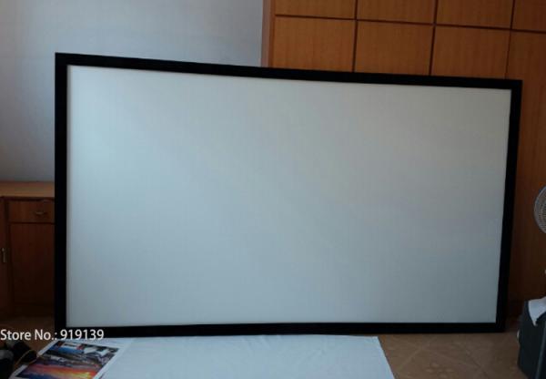 Black Velevt Flat Fixed Projection Screen150 Inch Matt White DIY Home Cinema Screens 3D