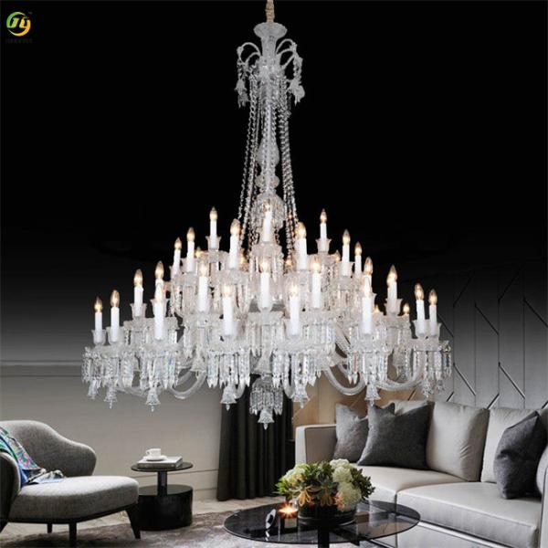 AC85 - 265V Creative Simple Crystal Candle Chandelier For Bedroom / Living Room