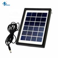 6V panneau solaire portatif photovoltaïque ZW-2.5W-6V Mini Glass Laminated Solar Panels 2.5W