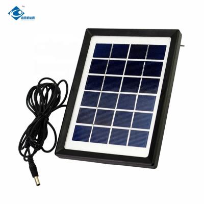 6V Photovoltaic Portable Solar Panel ZW-2.5W-6V Mini Glass Laminated Solar Panels 2.5W