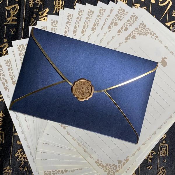 Minimalist Self Seal Wedding Invitation Envelopes Retro Greeting Card Envelopes