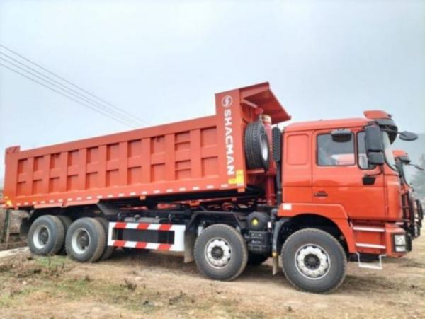 Tipper WEICHAI Motor Diesel SHACMAN F3000 camião 8x4 380 EuroII Vermelho