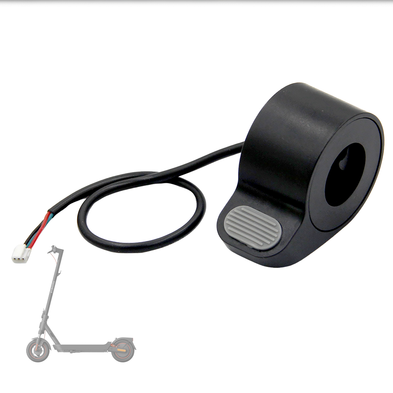 Water Resistant Adjustable Thumb Throttle with Shock Absorption for Electric Scooters