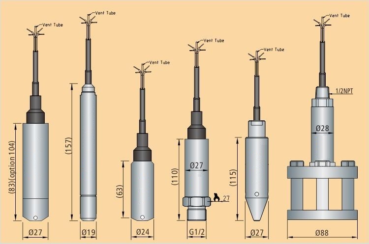 Датчик воды высокой точности 4-20mA 1-5V ровный для глубокой скважины/танка/бассейна