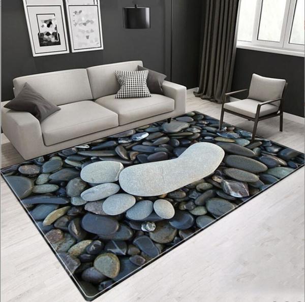 European and American polypropylene woven stone Living Room, Bedroom Living Room Floor Carpets