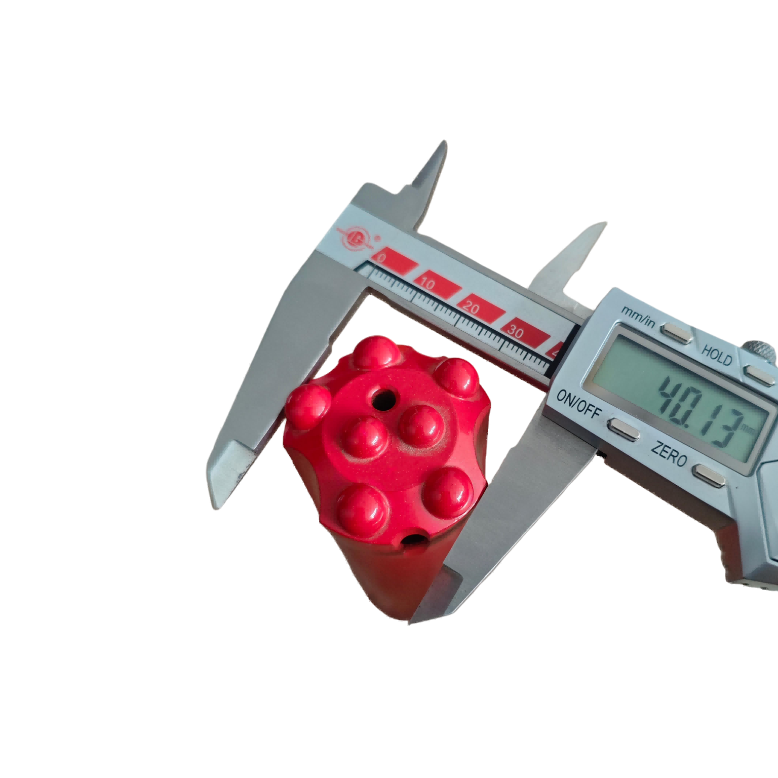 Extended Body Spherical Button Bit 7 Tooth 40mm Diameter  For Efficient Rock Drilling
