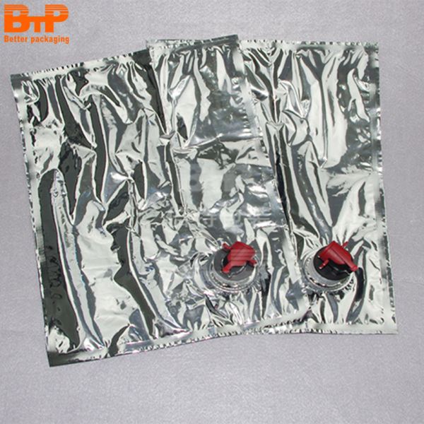 Industrial Water BIB Aluminum Packaging Bags in Box 3L 5L 10L 20L Eco-friendly Materials Plastic Tap Valve Vitop Drinking Water Wine Juice Bag in Box