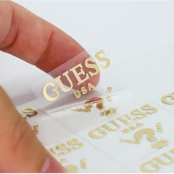 Métal adapté aux besoins du client de transfert de label en métal d'autocollant de label de décalque de nickel de la lettre 3d imperméable