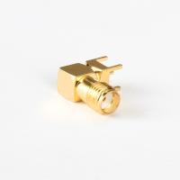 Conector de montagem de PCB feminino de cobre puro dourado SMA DC 11GHz