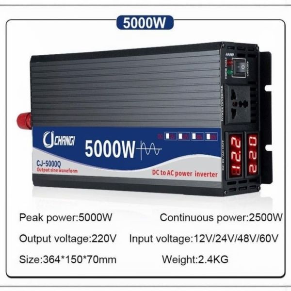 Truck Pure Sine Wave Inverter 5000W Safe Powerful DC To AC Converter