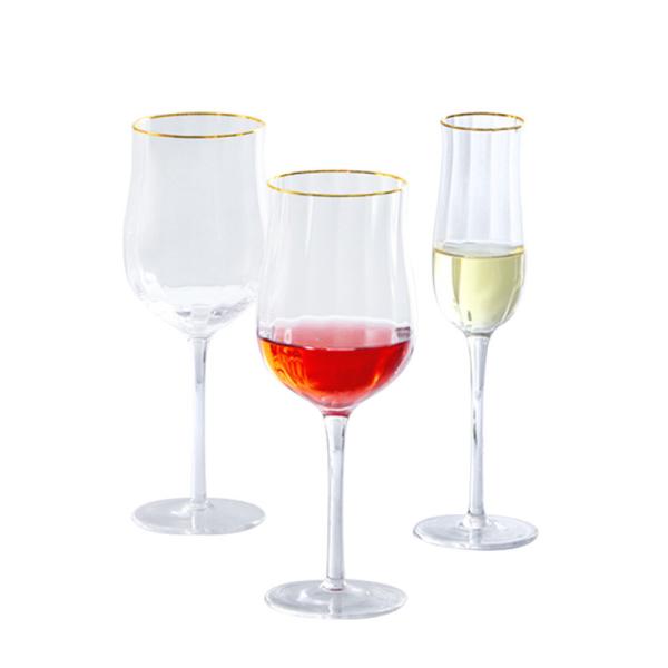 Bulk Wholesale Custom Logo 8-12OZ Lead Free Crystal Wedding Goblets Durable Clear & Dishwasher-Safe