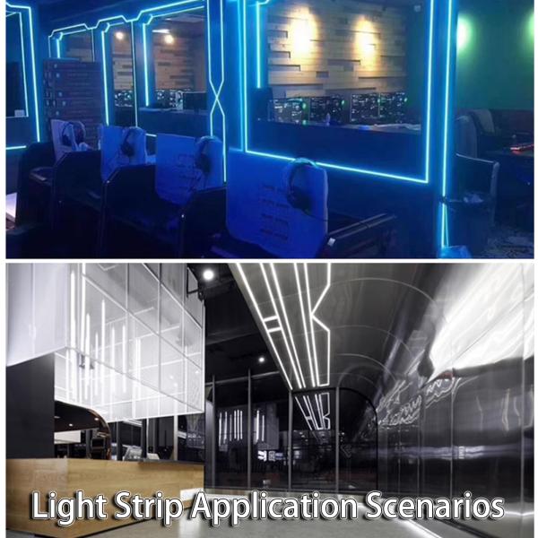 Самоклеящаяся светодиодная световая лента 24 В для гостиной без основного освещения, разрезаемая каждые 3 светодиода