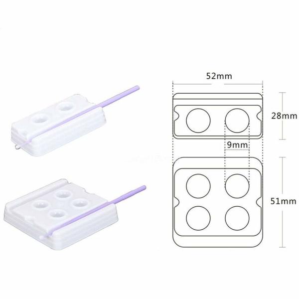 Dental Materials Blending Wells 2/4 Wells Disposable Mixing Trays ECO-Friendly Plastic Dental Mixing Wells