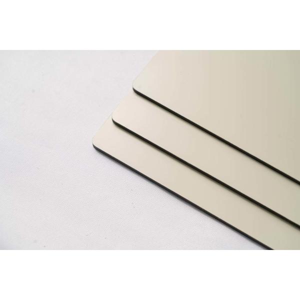 PVDF 6mm обшивает панелями, почищенная щеткой алюминиевая составная панель для кофейни