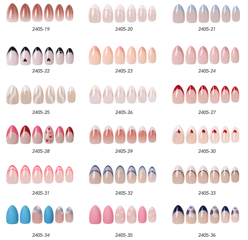 Custom Acrylic Press On Nails Medium Almond Acrylic Nails Nude Color Fingernails