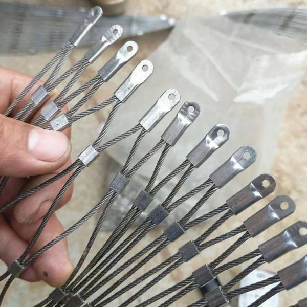 1.2mm 316l Stainless Steel Cable Mesh Rhombus Hole