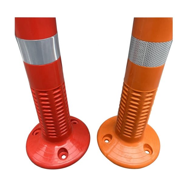 Recycle Material PU Traffic Safety Post with 1.2kg Weight for Road Construction Warning Bollard