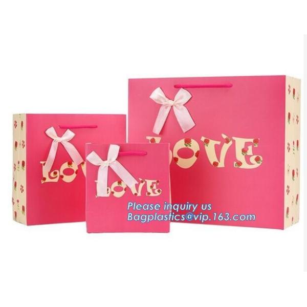 Luxury Black Rectangle Kraft Paper Pouches Gift Shopping Bags Party Carrier,factory price fashionable custom shopping ha