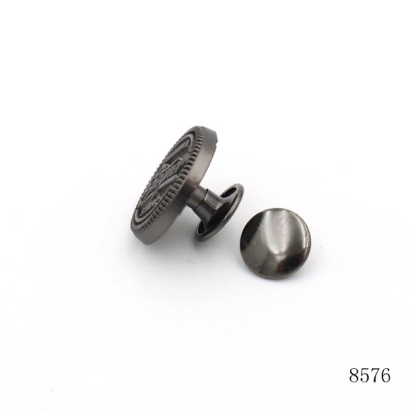 Custom Leather Rivets Zinc Alloy Small Hat Logo  Metal Logo Rivets for Bags & Clothing