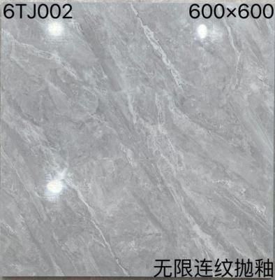 Chemical Resistant Polished Porcelain Tiles Grey Glistening Surface