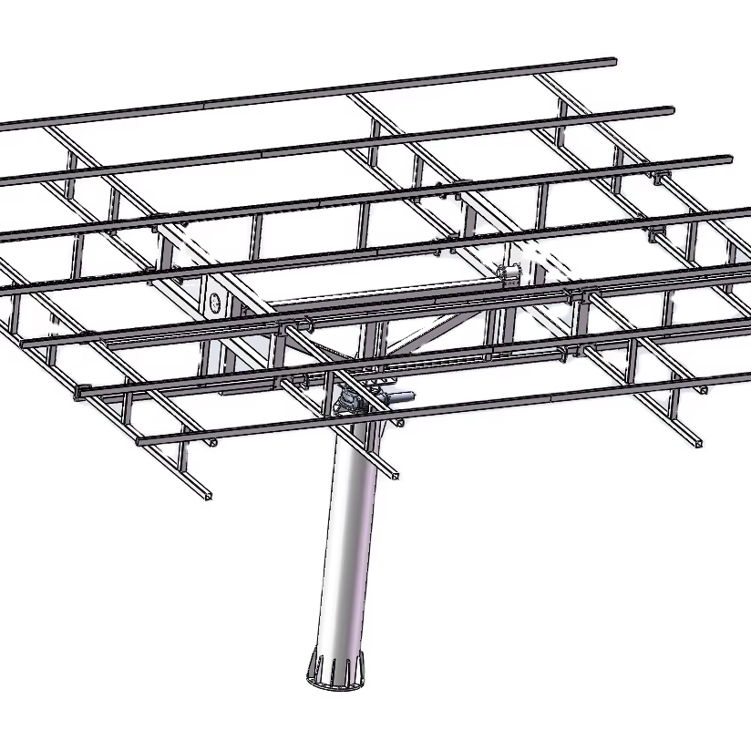 10kw Wind Withstand Dual Axis Tracker Solar Tracking System Sun Tracker 2 Axis Solar Tracking System Solar Axis Pv System