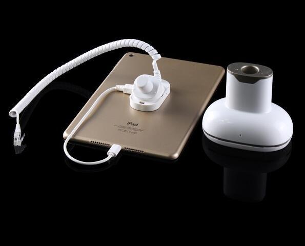 COMER Anti-theft tablet pc desktop display magnetic lock stand with charger and alarm security