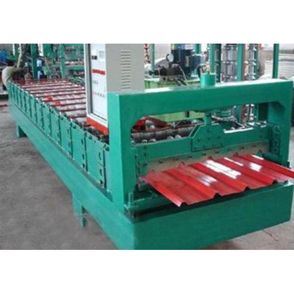 Galvanized Glazed Tile Roll Forming Machine With 8 - 12m / Min Working Speed
