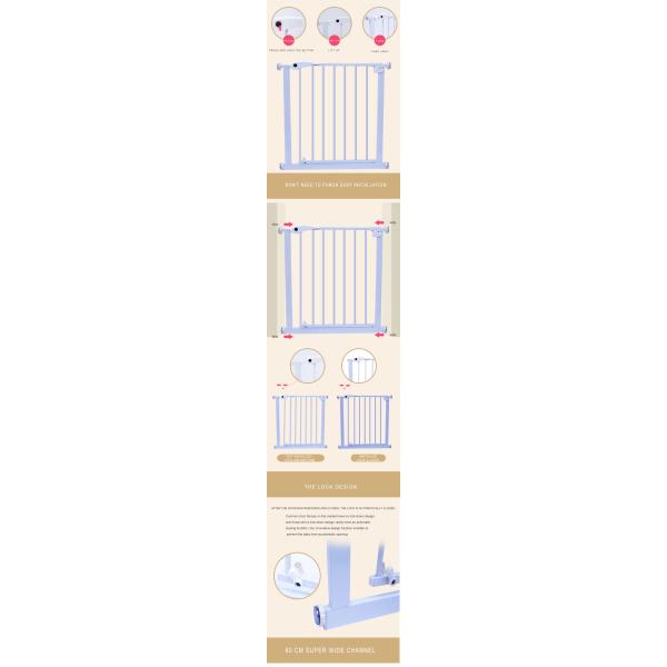 Wholesale Fence Baby Safety Gate Stair Gate Baby Protection Door