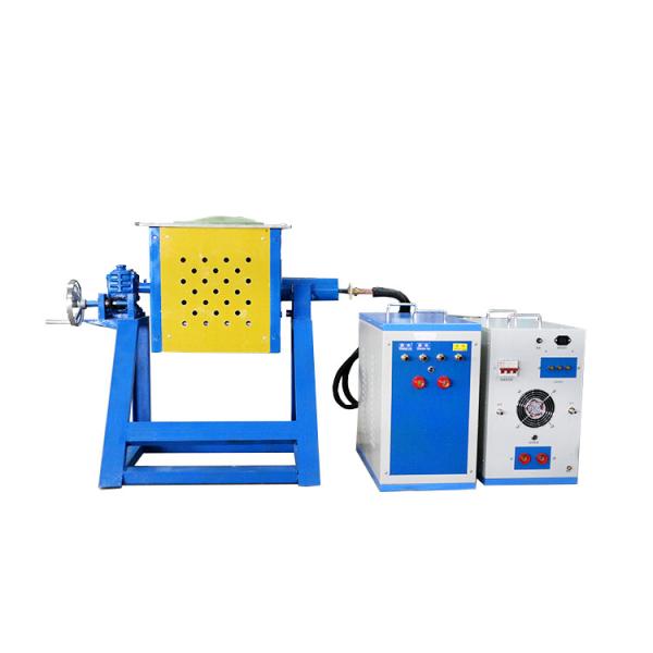 Durable Stainless Steel Metal Smelting Furnace Medium Frequency Silver Melting Furnace