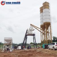 HZS35 Stationary Dry Concrete Batching Plant 35CBM Mini Cement Plant