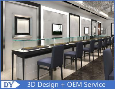 Casas de visualização de jóias personalizadas com S / S + Material de madeira + vidro