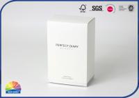 Embalaje de loción corporal de caja de papel blanco de cartón plegable de impresión 1c