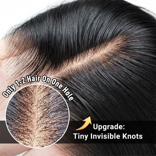 T1b/Purple 100% Virgin Human Straight Hair 13*6 Human Hair Lace Closure