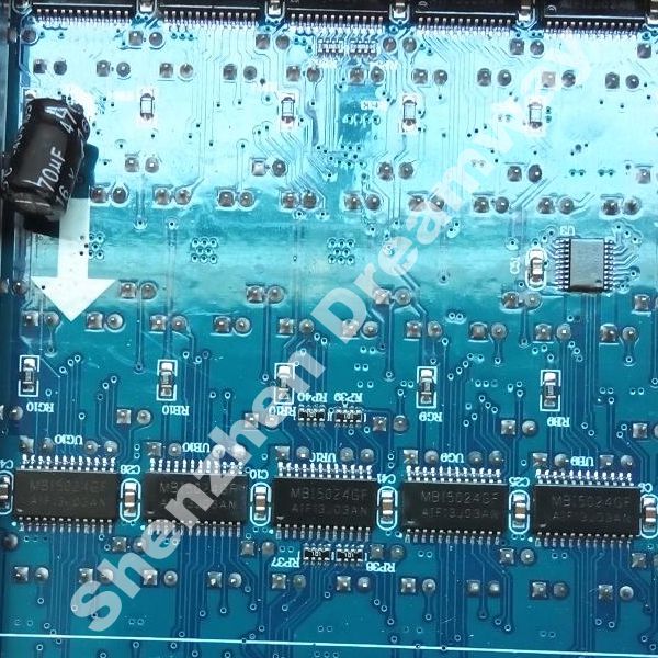PH16 Outdoor LED Screen Module 1R1G1B DIP546 with MBI5024 Drive IC