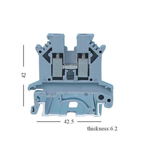UK2.5B UK Series DIN Rail Screw Crimping Terminal Blocks