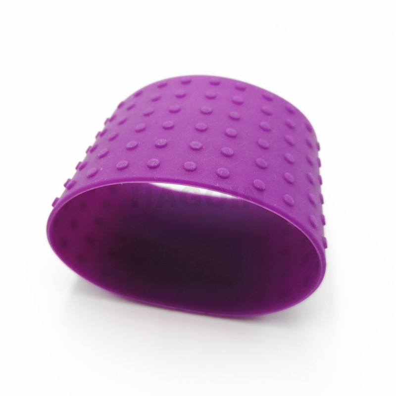 Silicone Purple Rubber Grip Bottle Cup Grip Heat Resistant Sleeve Grip Holder