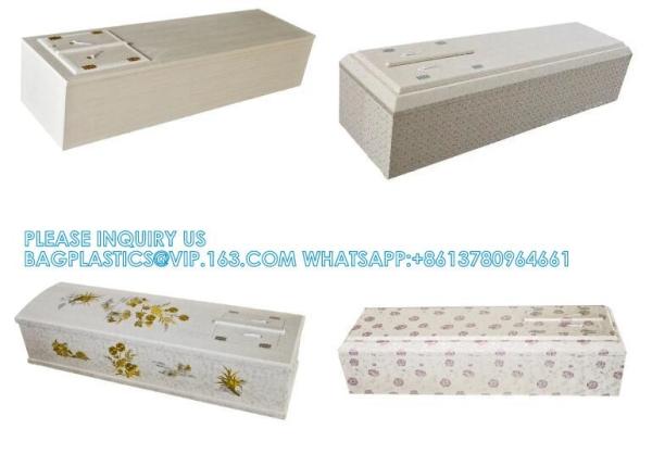 Paulownia Solid Wood Coffin With Carving Funeral Wood Casket Dome Coffin Wooden Casket Dome Shape