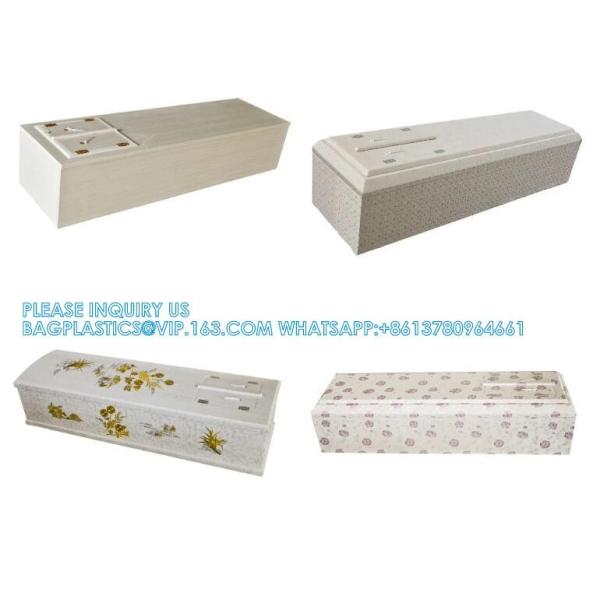 Paulownia Solid Wood Coffin With Carving Funeral Wood Casket Dome Coffin Wooden Casket Dome Shape