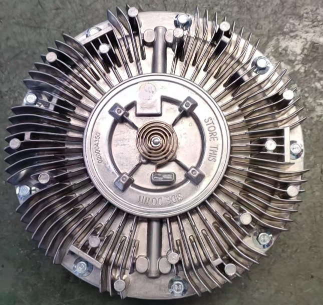 020004350，020004349，OEM Aluminum Thermal Viscous Fan Clutch for KMZ 6 Series D704 Chassis Tractor Dumper Flatbed Heavy Truck Engine Cooling System