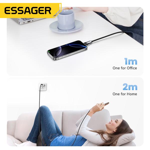 65W USB C to C and Micro Fast Charging Cable 1M 2M 480Mbps Data Transfer