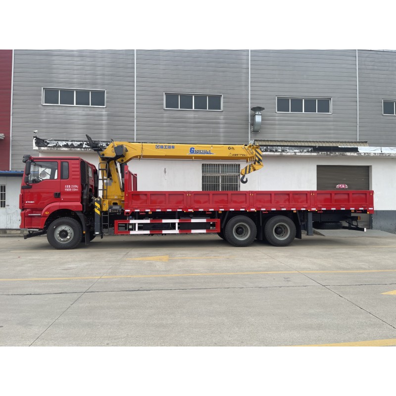 Hydraulic Truck Mounted Crane Shacman M3000 14ton 16ton Construction Service Truck Crane
