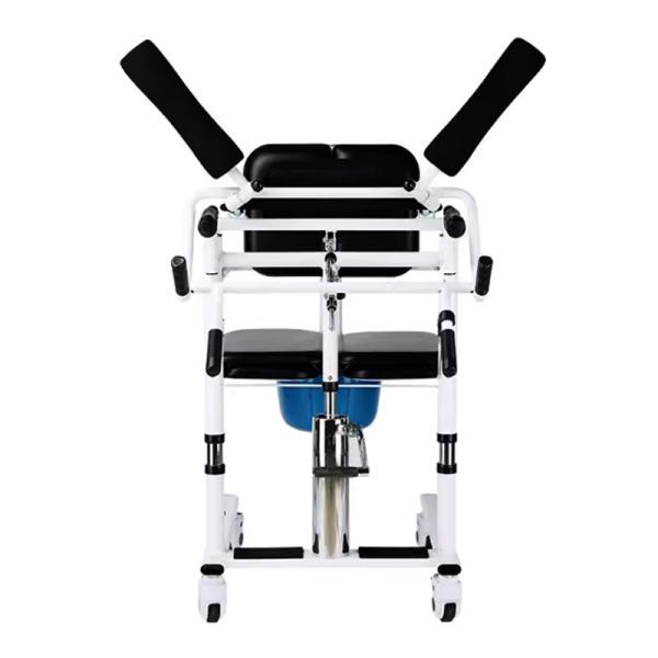 Reliable Quality Adjustable Height Manual Patient Transfer Lift Chair Hydraulic Lift Wheelchair for Paralyzed Use